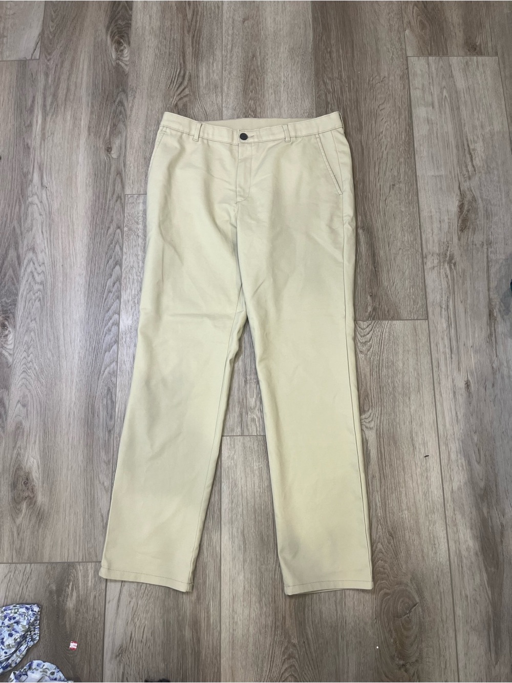 Alfani Men's Light Cream Straight Chino Pants